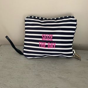Kate Spade Striped Nylon Weekender Duffle Bag